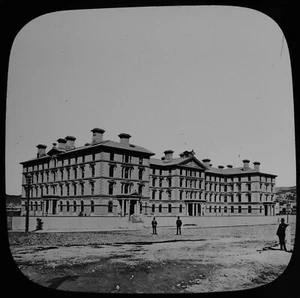Magic Lantern Slide THE GOVERNMENT OFFICES WELLINGTON C1895 PHOTO NEW ZEALAND - Picture 1 of 3
