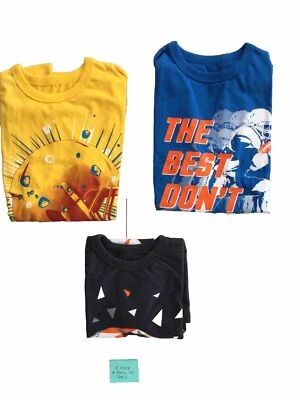 Lot Of 3 Boy’s Children Place T-Shirts, Yellow & Blue Are New, Gray P-O Size M - Image 1 of 4