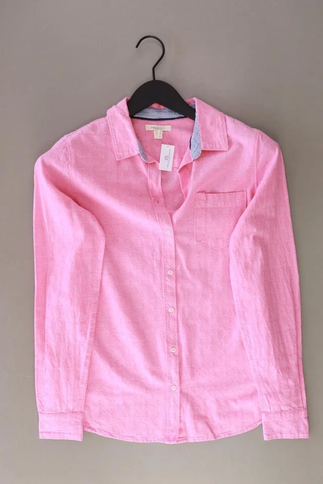 Springfield Langarmbluse Regular Bluse für Damen Gr. 36, S rosa aus Baumwolle - Bild 1 von 4