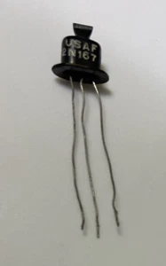 Transistor vintage General Electric GE 2N167 NOS USAF - Foto 1 di 2