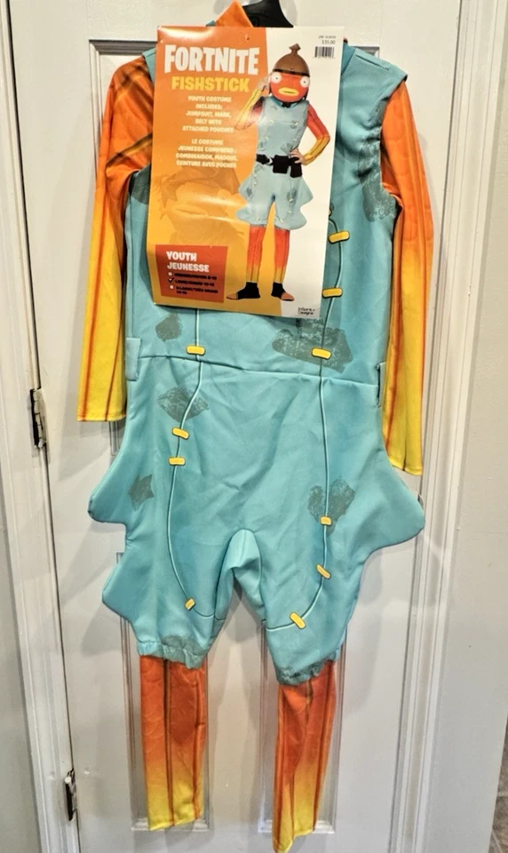Fortnite Fishstick детский костюм размер большой ** комбинезон только ** - Изображение 1 из 1