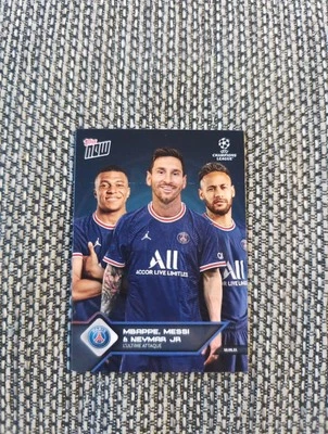 Topps NOW | MESSI MBAPPE NEYMAR JR. | PSG | L'ultime Attaque | UCL 2021 | #013 ? - Bild 1 von 2