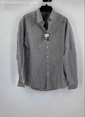 Eddie Bauer Mens Multicolor Striped Wrinkle Free Button-Up Shirt Size Medium - Image 1 of 4