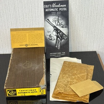 Colt Targetsman Original Box w/ Warranty Card Instructions Target Wrapping Paper - Image 1 of 4