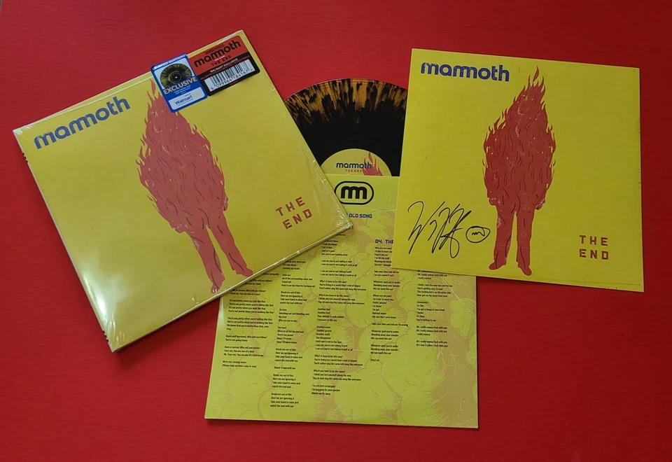 Mammoth Autographed SIGNED LP The End SPLATTER VINYL Van Halen NEW - Image 1 of 1