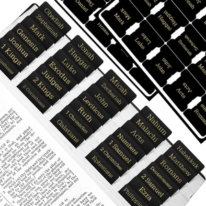 Pestañas bíblicas, 75 pestañas, pestañas de índice bíblico laminado para mujeres y hombres, libro bíblico Ta - Imagen 1 de 7