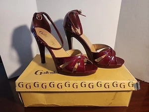 VINTAGE 1970s GALLENKAMP DISCO GROOVY STILETTO WOMENS SHOES SIZE  7M - Picture 1 of 5