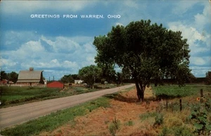 Grüße aus Warren, Oh, Oh 1967 Trumbull County Ohio Postkarte - Bild 1 von 2