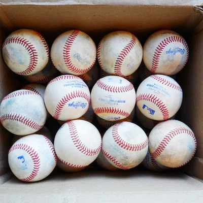 Lote De 24 Pelotas De Béisbol Rawlings Real Oficiales Grandes Ligas y Ligas Menores Usadas 24 Foto 1 de 4