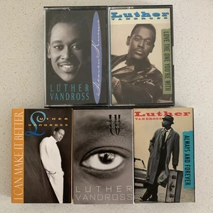 LUTHER VANDROSS- Collection of 5 Cassette Singles (10 Tracks) *LIKE NEW*! - Picture 1 of 12