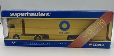 Corgi 1/64 Scale TY87008 - DAF '95 Box Trailer Truck - Blue Circle Cement - Image 1 of 4