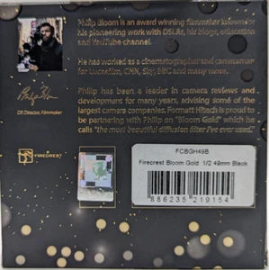 New Formatt Hitech Firecrest Bloom Gold Filter (49mm, 1/2 Density, Black Frame) - Picture 1 of 6