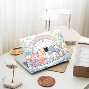 Vivid Aurora Castle Artistic MacBook case Whimsical Fantasy Art Hard Shell - Picture 1 of 6