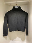 Womens H & M EU size M Grey Pullover Oversized Jumper Long Sleeve Acrylic