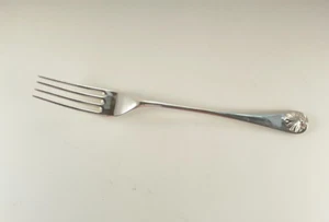 Stieff Williamsburg Shell Sterling Silver Salad Fork - 6 1/2" - No Monogram - Picture 1 of 4