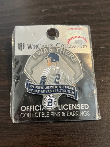 Derek Jeter “I Was There” Final At Bat At Yankee Stadium Pin Officially License Cover
