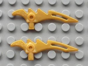 2 x Lego Perle Gold Minifigur Waffe Halbmond Klinge Ref 98141 Set 70669 71705 - Bild 1 von 1