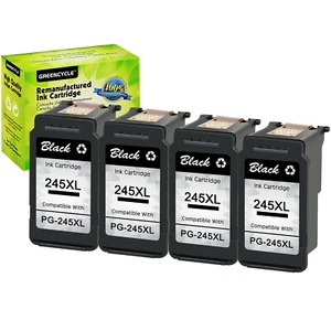 4PK Compatible PG-245XL 245XL Ink Cartridge for Canon 245 MG2920 MG2520 MG2420 - Imagen 1 de 7