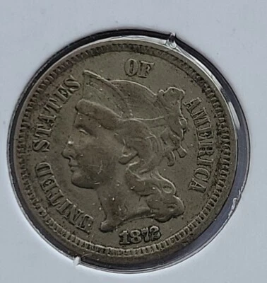 1872 3c Three Cent Nickel - Great Condition 1336 - Image 1 of 2