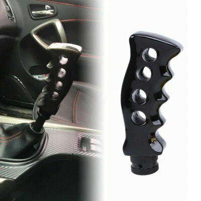 Manija de empuñadura de pistola ranurada universal negra palanca de cambios manual nueva Foto 1 de 4