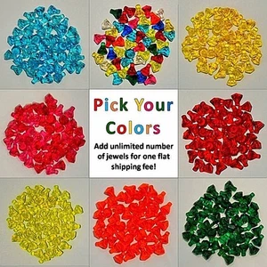 Lot neuf bijoux LEGO authentiques pierres précieuses cristaux diamants - CHOISISSEZ VOTRE QUANTITÉ + COULEURS - Photo 1 sur 9