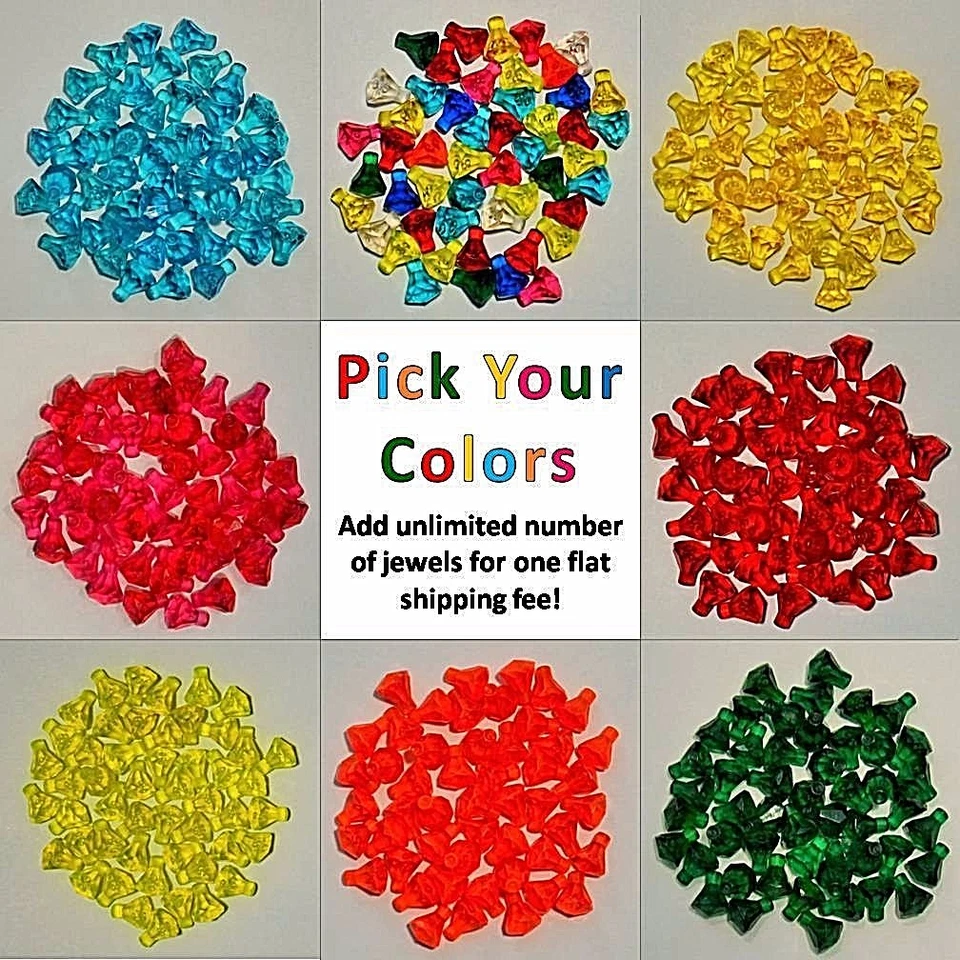 Nuevo Lote Genuino LEGO Joyas Gemas Cristales Diamantes - ELIGE TU CANTIDAD + COLORES Foto 1 de 1