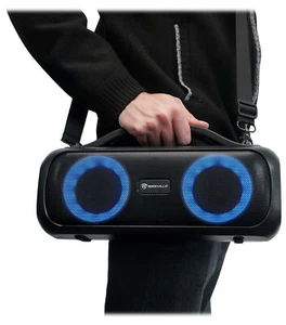 Rockville Go Party D4 Large Loud Portable LED Party Bluetooth Speaker, Deep Bass