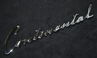 1961 -1963 Lincoln Continental Quarter Nameplate Script NEW C2VB-5725622-A - Image 1 of 2