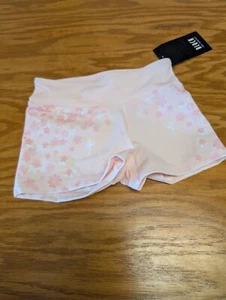 Bloch Pink Floral Shorts For Dance or Cheer Practice FR5025C PBM Size 4/6 - Picture 1 of 3