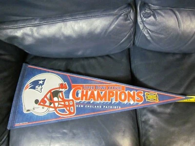 Вымпел чемпионов 2004 Super Bowl XXXVIII New England Patriots 2 - Изображение 1 из 4