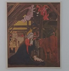 Vintage Art Print - Nativity, St. Wolfgang Altarpiece By Michael Pacher - Picture 1 of 2