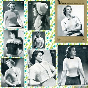Patons Vintage Knitting Book 280 FuzzyWuzzy Cashmere Mohair Hat scarf top Bolero - Picture 1 of 4