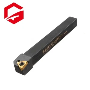 SER1010H11 10mmCNC lathe Threading turning tool holder+ 11ER A60 carbide inserts - Picture 1 of 3