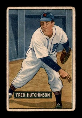 Bowman #141 1951 Fred Hutchinson Good X3585942 Foto 1 de 3
