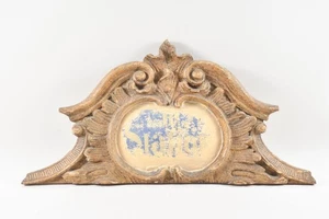 Q27A05- Barock Kartusche Holz Schild Kreuzwegstation geschnitzt gefasst 18.Jh - Bild 1 von 12