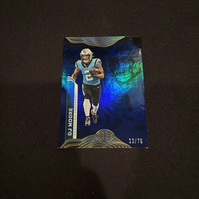 2022 Panini Illusions #13 DJ Moore Trophy Collection Blue /75 - Image 1 of 4