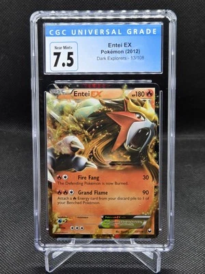 Pokemon Dark Explorers Entei EX 13/108 CGC Near Mint+ 7.5 - Image 1 of 2