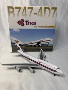 Boeing DRAGON Wings 1:400 THAI B747-4D7 55395 Die Cast Model Plane Premiere - Picture 1 of 16