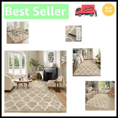 Bohemian 5' x 7' Washable Area Rug – Cozy, Comfortable, Indoor & Non-Slip - Image 1 of 4