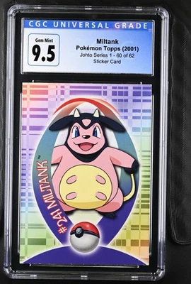 2001 Pokemon TV Animation Johto Series 1 Sticker #241 Milktank CGC 10 - Image 1 of 2