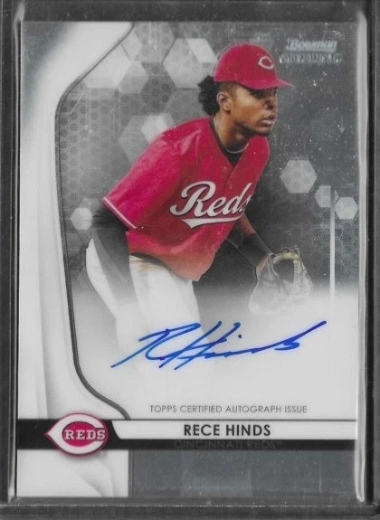 2020 Bowman Sterling Prospect #BSPA-RH Rece Hinds On Card Auto - Image 1 of 1