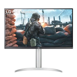 LG 27UP650K-W Monitor - 4K UHD- IPS, Höhenverstellung - HDMI, DisplayPort 1.4 - Bild 1 von 5