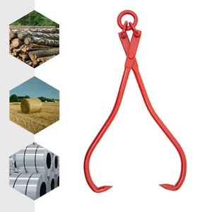 Log Skidding Tongs 36inch 2 Claw Log Lifting Tongs Heavy Duty 1000kg Timber Grab - Picture 1 of 16