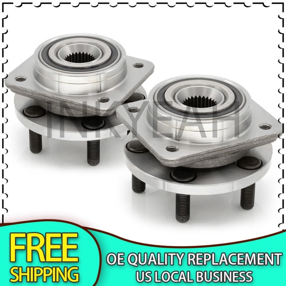 Pair Front Wheel Bearing Hub For 91-95 Chrysler Town & Country Plymouth Acclaim - Image 1 of 4