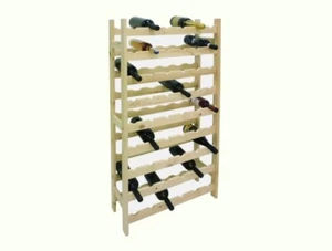 Cantinetta portabottiglie 54 posti in legno di abete vino cantina organizzazione - Foto 1 di 3
