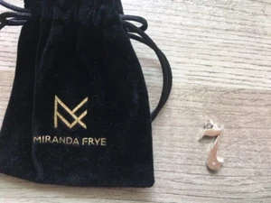 Miranda Frye "LUCKY 7" Charm Sterling Silver-Plated Brass NEW WITH POUCH - Picture 1 of 2