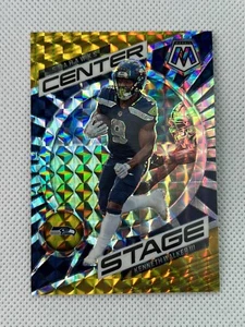 2023 Mosaic Kenneth Walker Center Stage SSP Gold #’d 7/10 Prizm CS-KW Seahawks - Picture 1 of 3