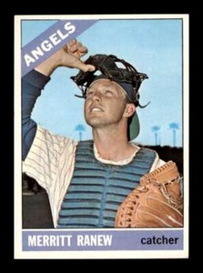 1966 Topps Merritt Ranew #62 Variation No Sold Set Break California Angels
