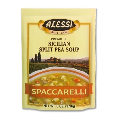 Mezcla de sopa de guisantes divididos siciliana Alessi paquete de 6 onzas sabor italiano abundante Foto 1 de 3