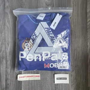 Palace Pen Pals Crewneck Blue Size Large Brand New - Picture 1 of 5